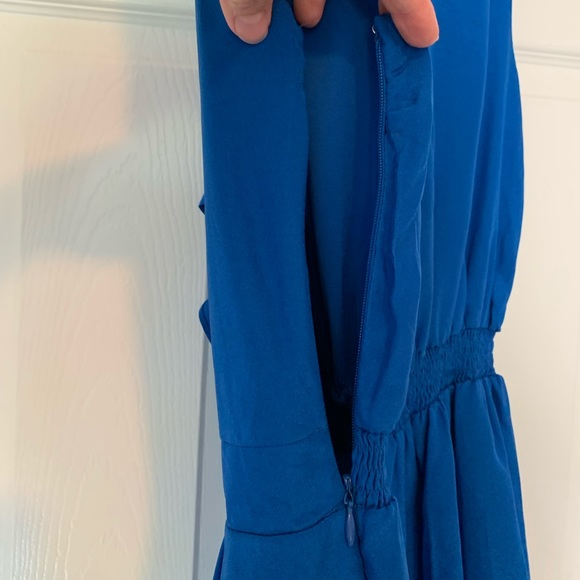 Express Outlet Ruffle Romper in Royal Blue, Sz 6 - Picture 10 of 14